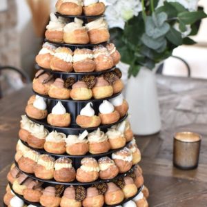 Choux vanille figues + chouquettes